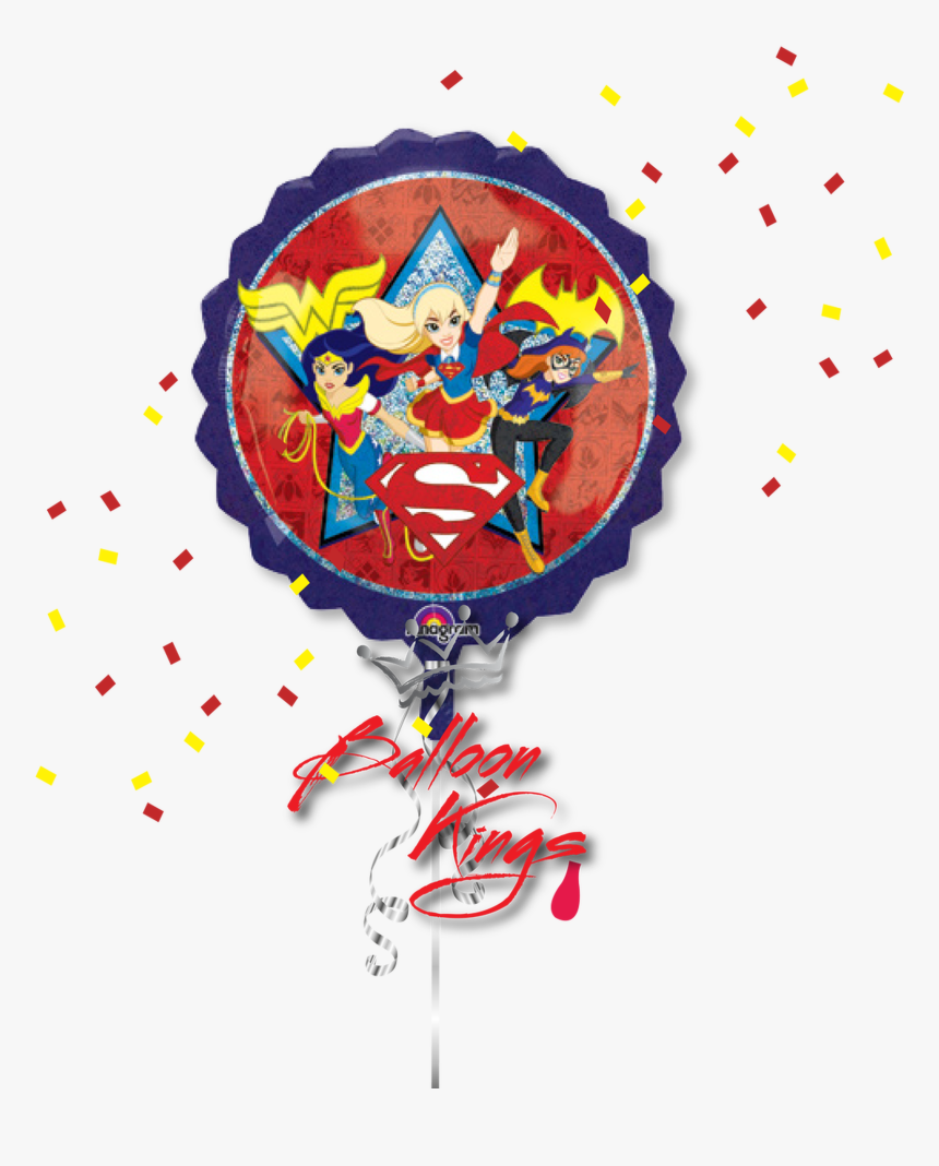 Super Girl Wonder Woman Bat Girl - Dc Super Hero Girls Balloon, HD Png Download