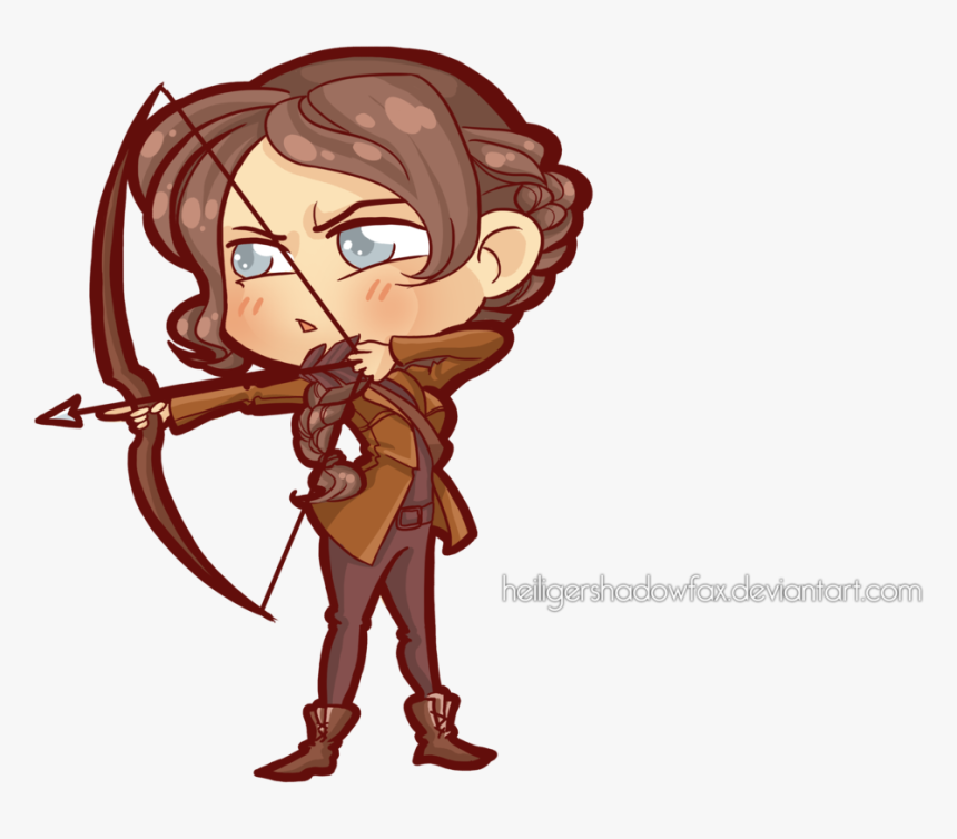 Transparent Katniss Everdeen Png - Chibi Hunger Games Katniss, Png Download