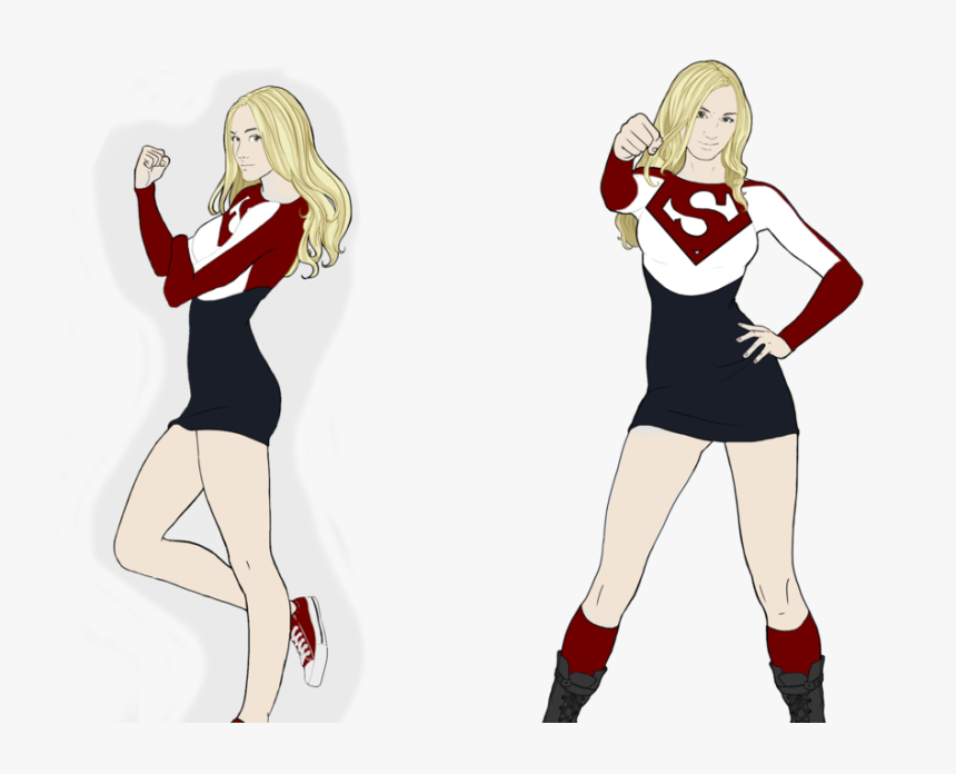 Transparent Super Girl Png - Cartoon, Png Download