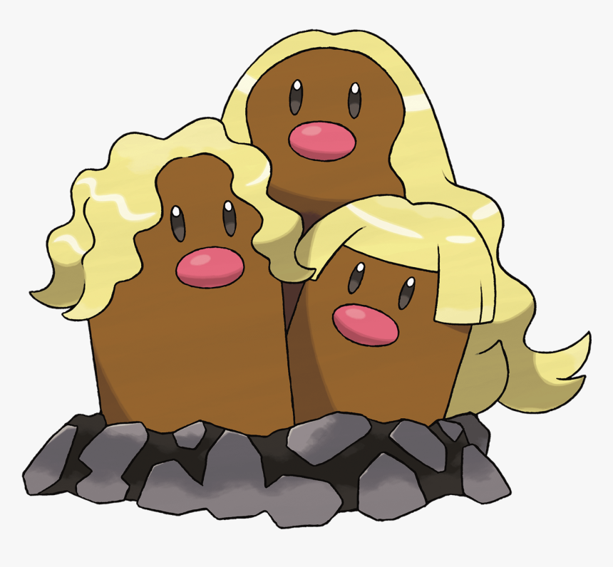 Alolan Dugtrio, HD Png Download