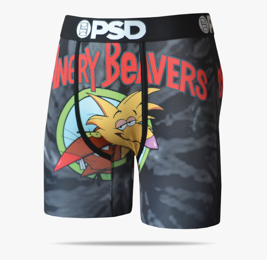 Psd Underwear Men S Angry Beavers Boxer Brief Black, HD Png Download