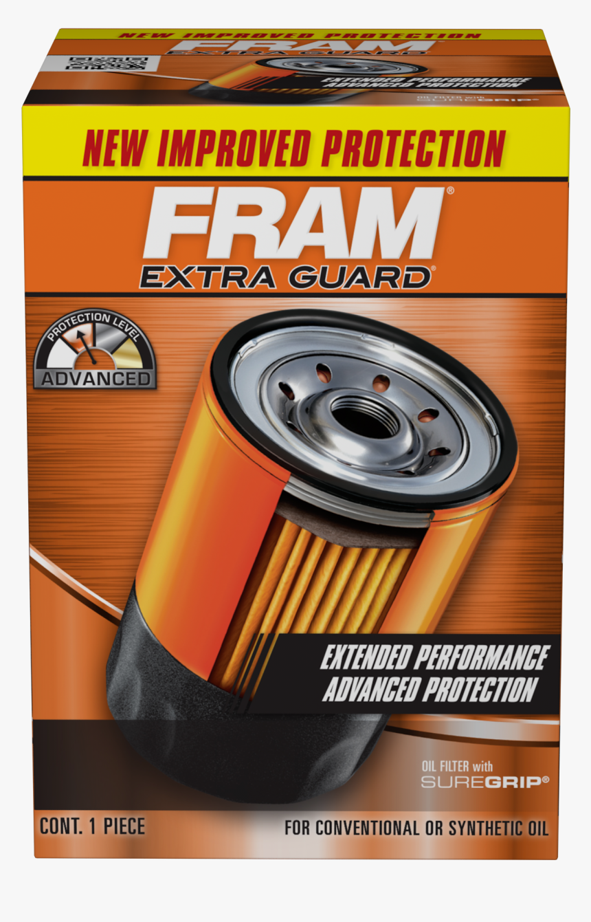 Fram Extra Guard Oil Filter, HD Png Download