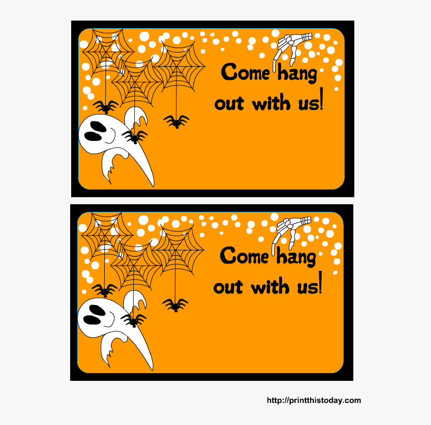 Invitation Halloween Diy Free Printable, HD Png Download