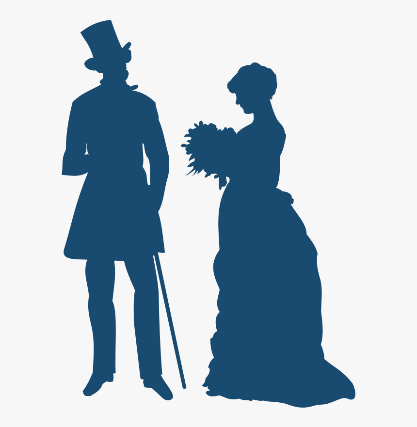 Old Fashioned Computer Icons Drawing Clip Art - Silhouette Old Fashioned, HD Png Download