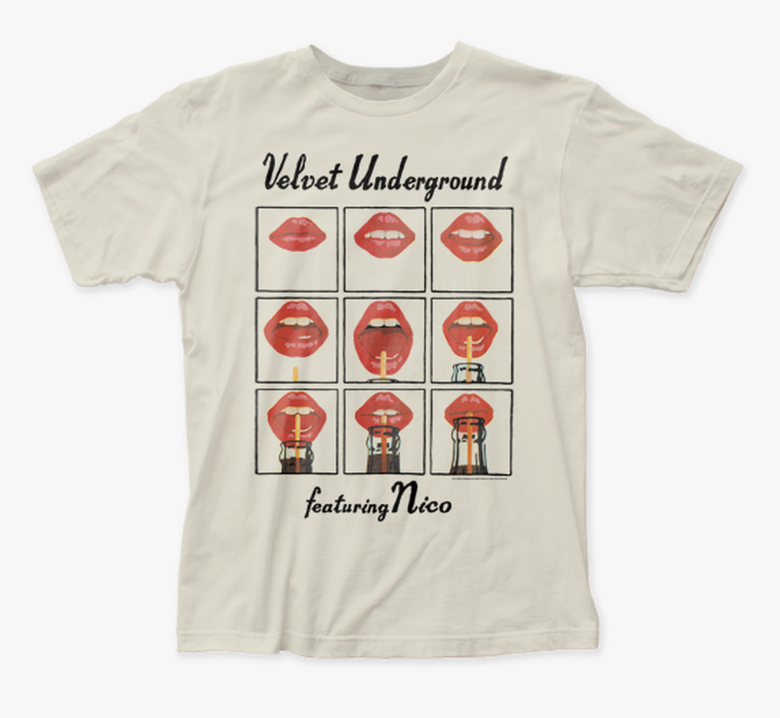 Andy Warhol S Velvet Underground Featuring Nico T-shirt - Andy Warhol Underground Velvet, HD Png Download