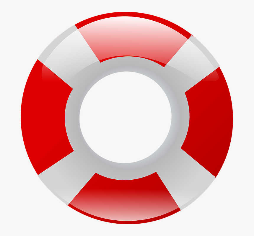 Lifesaver, Life Ring, Life Preserver, Flotation Device Red And White