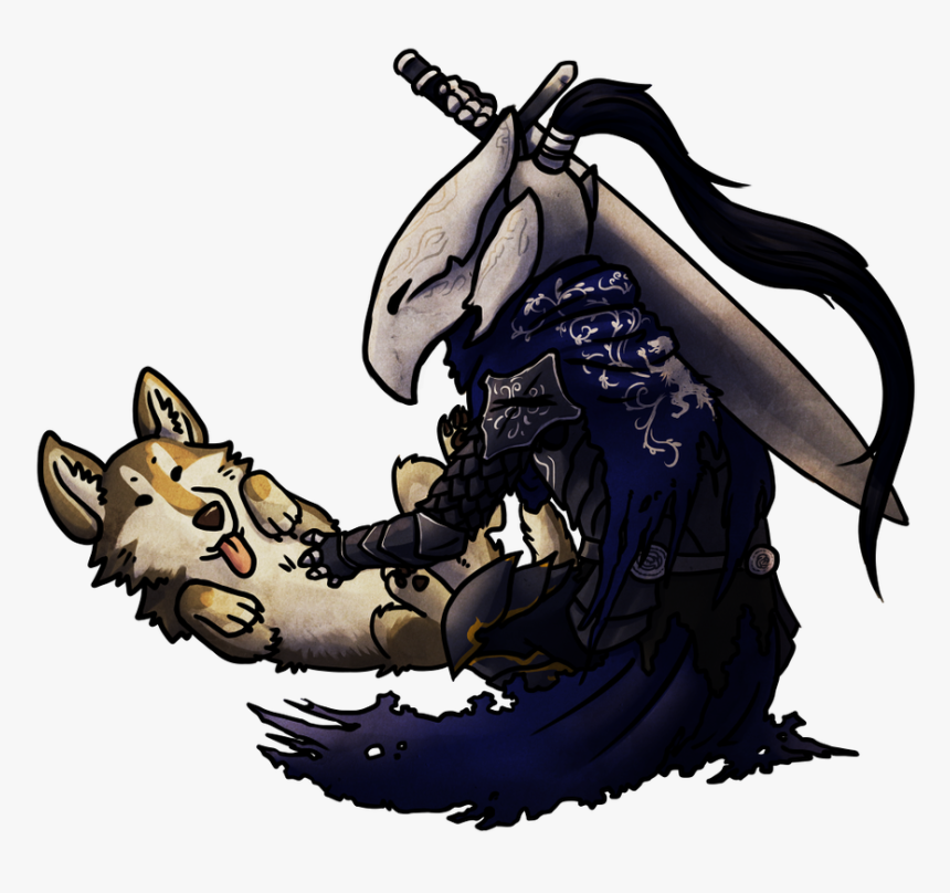 Dark Souls Artorias Chibi Clipart , Png Download - Great Grey Wolf Artorias Dark Souls Sif, Transparent Png