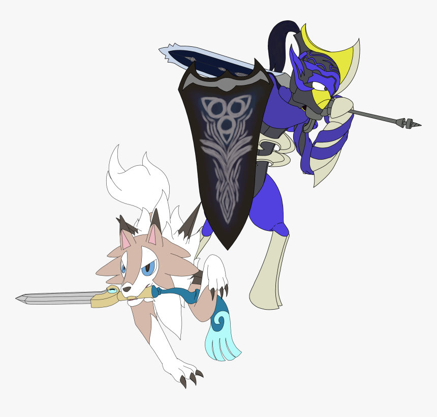 Lycanroc And Artorisharp, HD Png Download