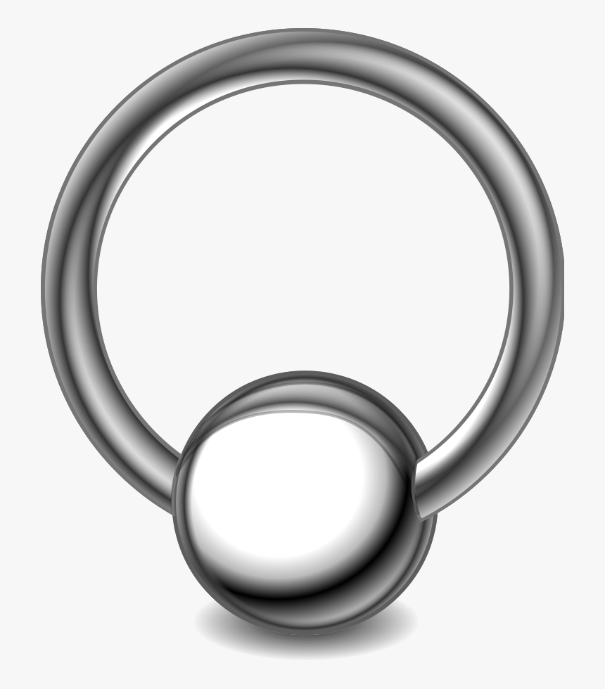Piercing-ring Svg Clip Arts - Piercing Clipart, HD Png Download