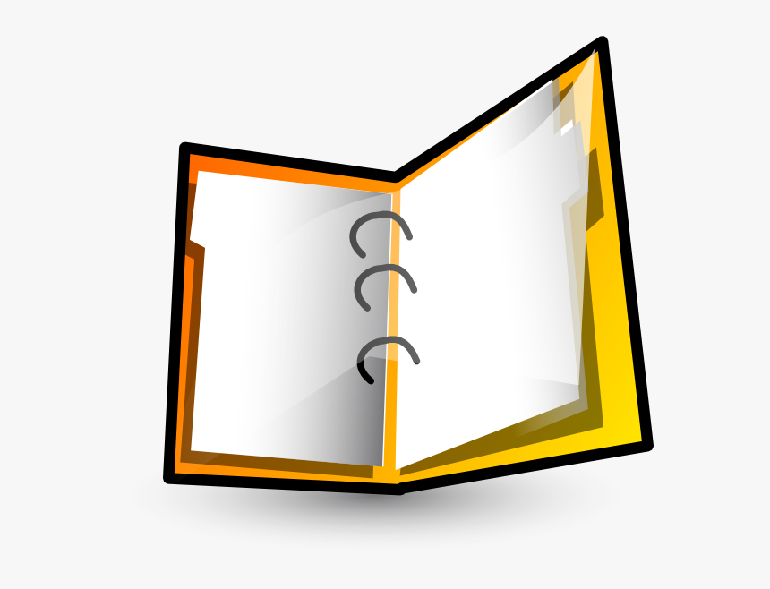 Three Ring Binder Svg Clip Arts - 3 Ring Binder Cartoon, HD Png Download