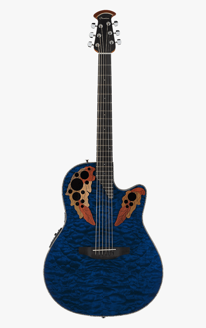 Celebrity Elite Exotic - Ovation Ae 44 5 Black, HD Png Download