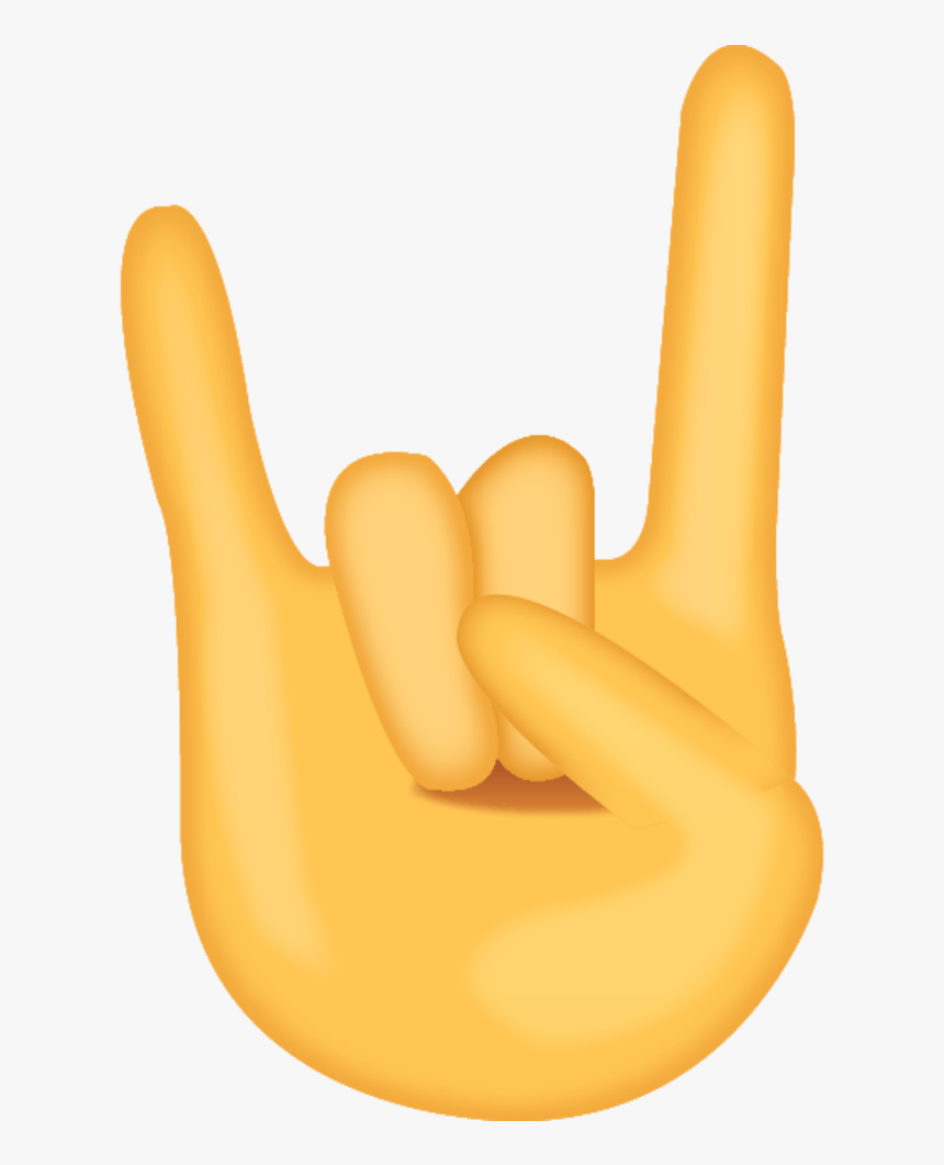 Sign Of The Horns Emoji Png, Transparent Png