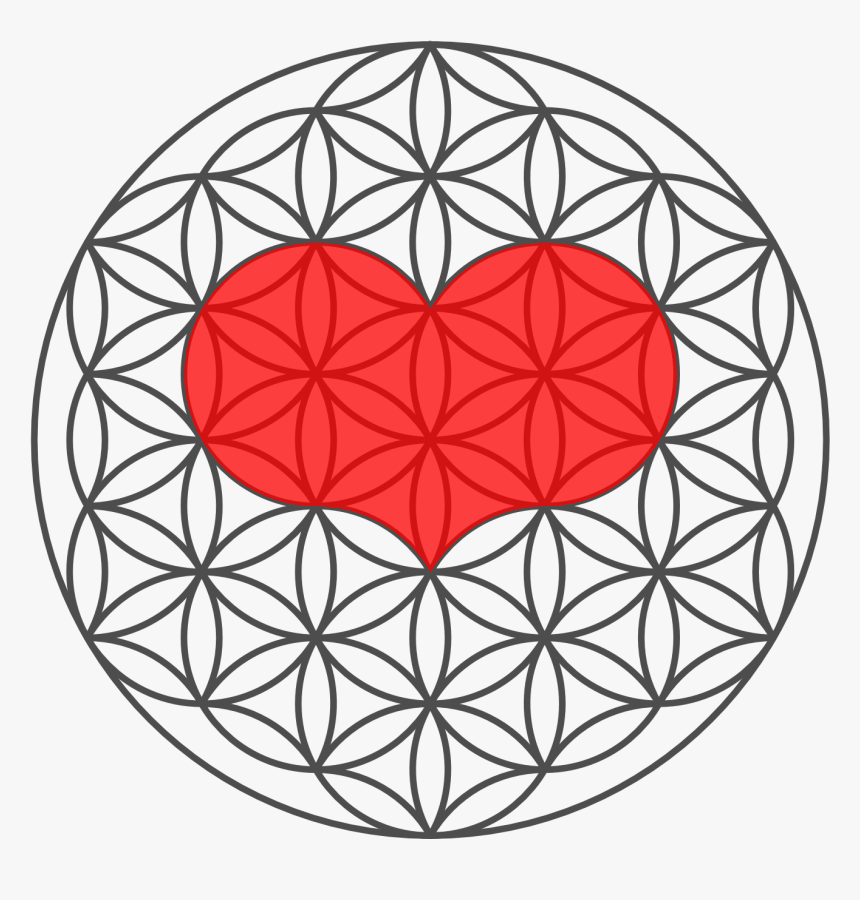 Flower Of Life Black And White, HD Png Download