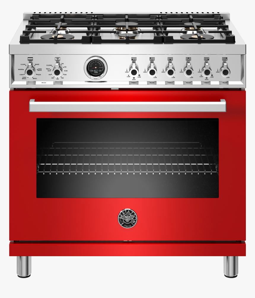 Bertazzoni Gas Range Red, HD Png Download