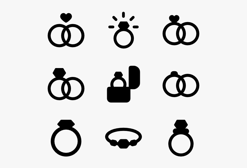 Wedding Elements Png - Wedding Ring Icon Vector, Transparent Png
