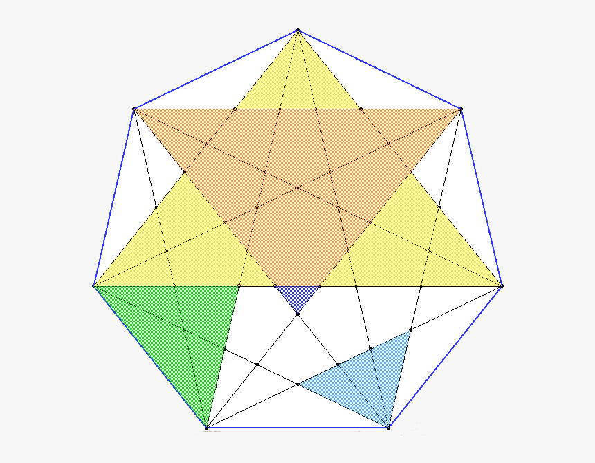 Working Out The Similarities Of These Triangles You - Proportions Of A Heptagon, HD Png Download