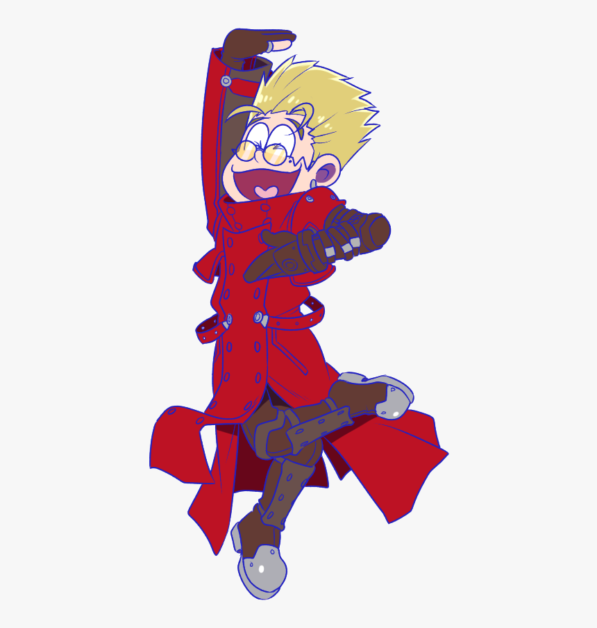 @thelamebat Asked If I Could Post The Vash Image That - Cartoon, HD Png Download