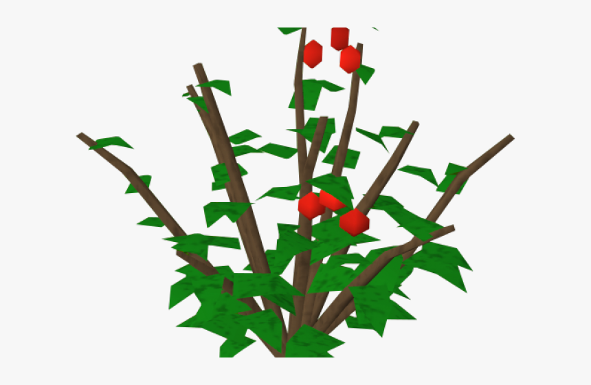 Rose Bush Clipart Holly Berry Bush - Berry Bush Clipart, HD Png Download