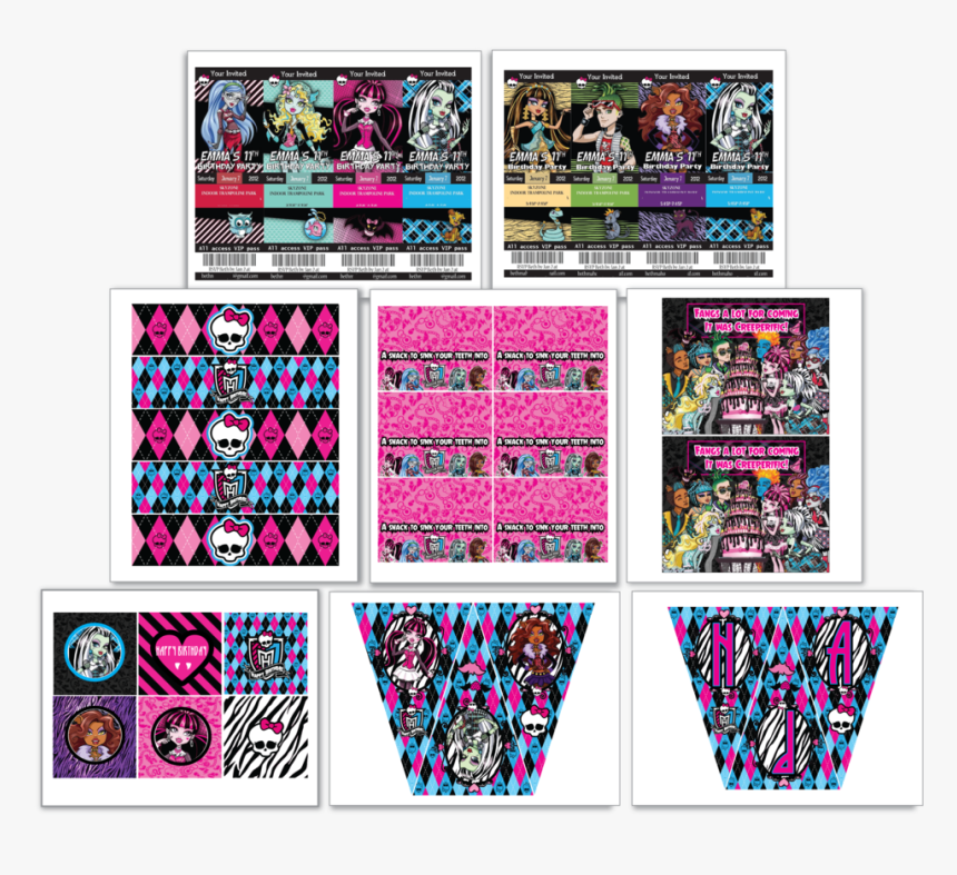 Monster High Party Package, HD Png Download