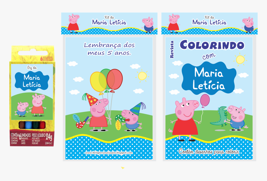 Revistinha Peppa Pig E George - Cartoon, HD Png Download