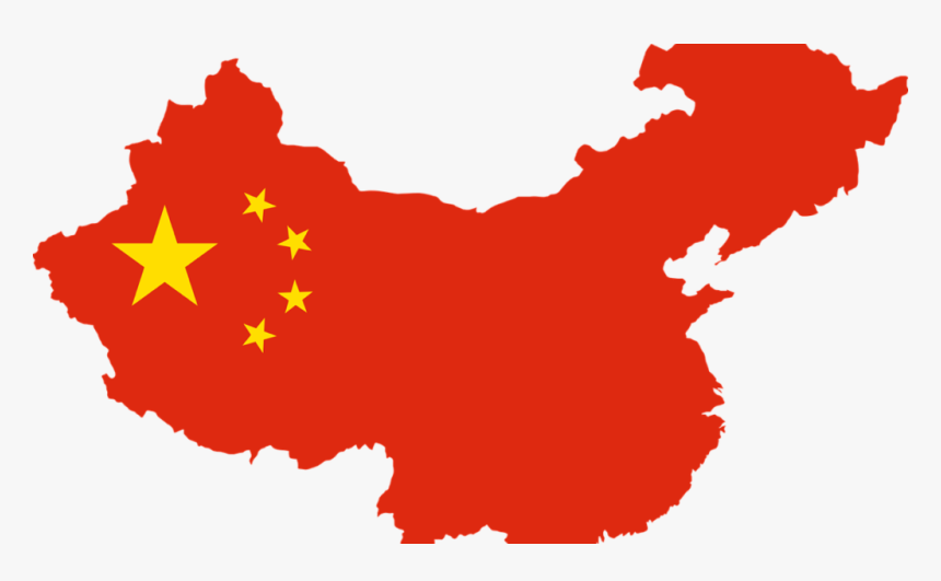 Chinese Police Tibet Surveillance Censorship - China Country Shape Flag, HD Png Download