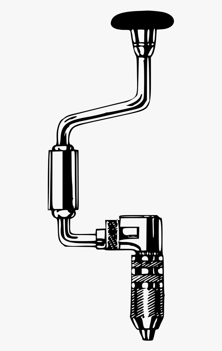 Drawing Of Hand Drill, HD Png Download