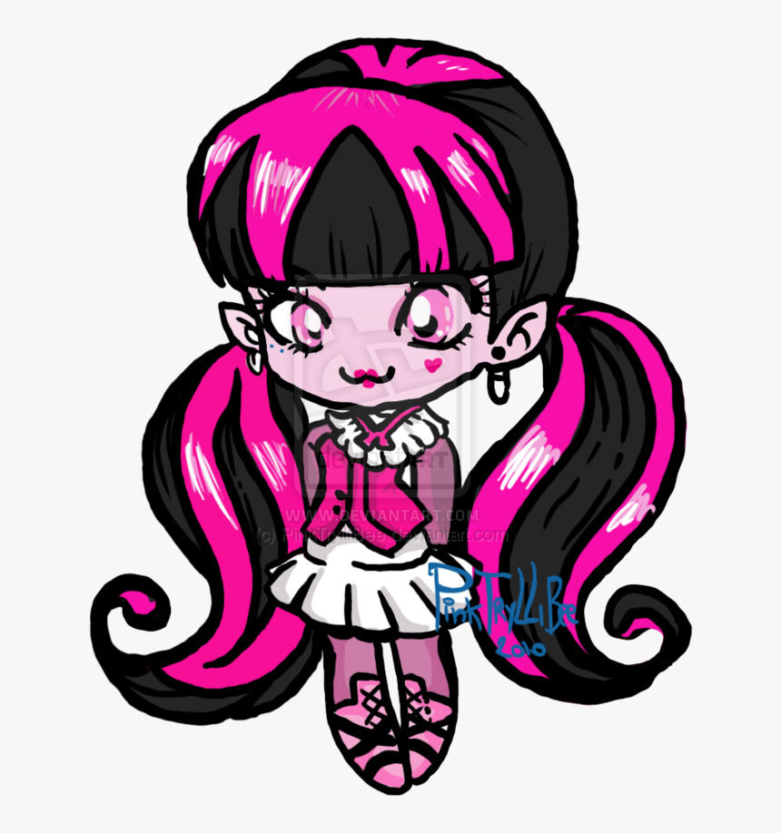 Monster High Draculaura Chibi - Monster High Draculaura Cute, HD Png Download