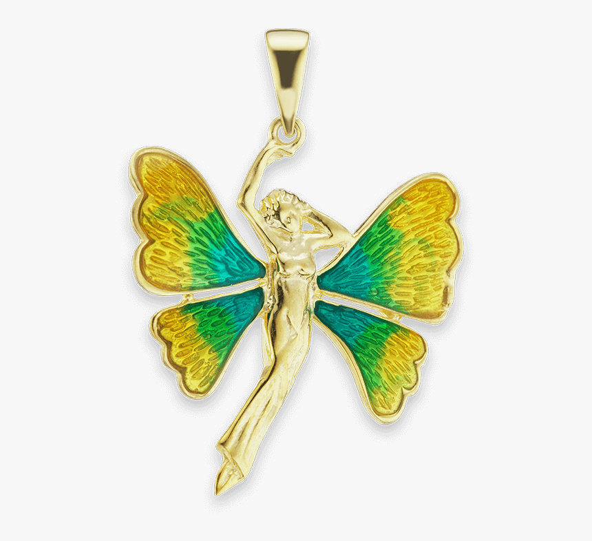 Woman With Butterfly Wings Charm - Locket, HD Png Download