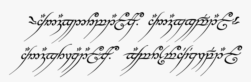 One Ring Inscription, HD Png Download