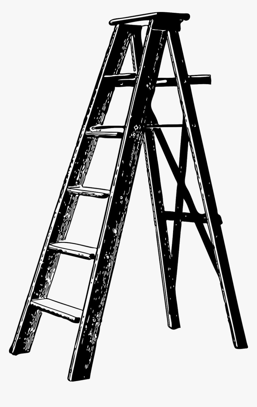 Monochrome - Ladder Clip Art, HD Png Download
