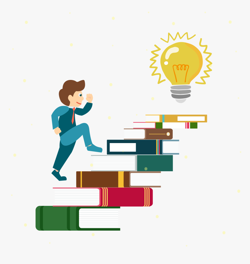 On People Of Ladder Books Are The Clipart - International Literacy Day 2019, HD Png Download