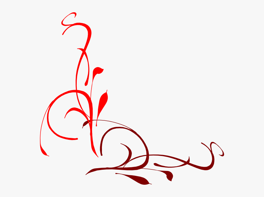 Transparent Corner Flourish Png - White Corner Design Png, Png Download