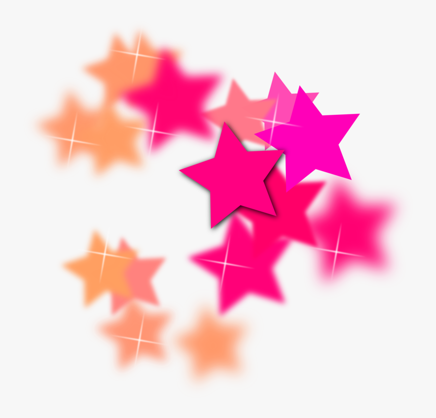 Pink,leaf,petal - Stars Design, HD Png Download