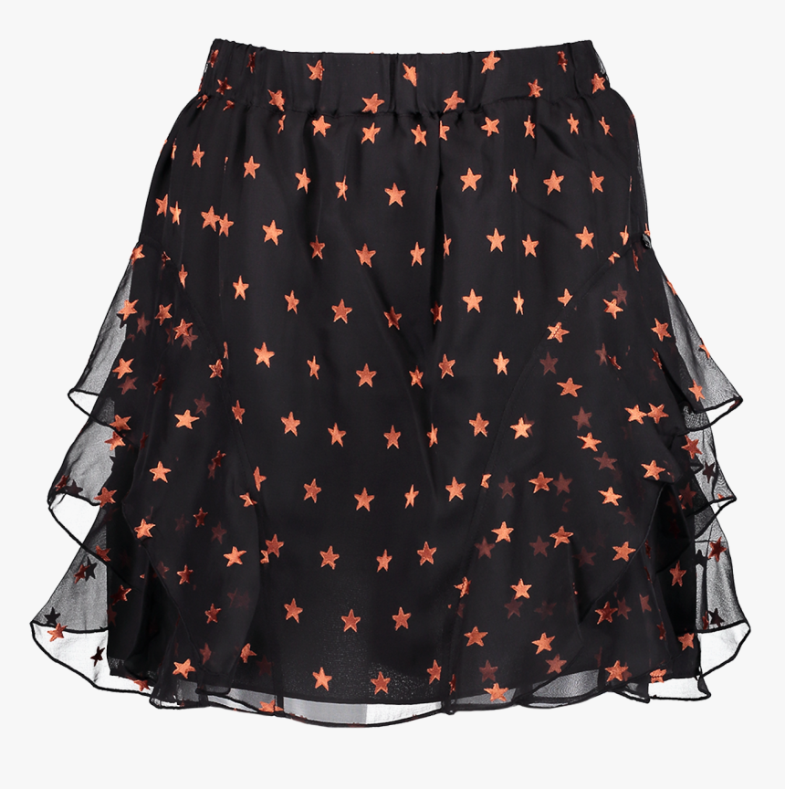 Short Ruffle Star Jacquard Skirt - Miniskirt, HD Png Download