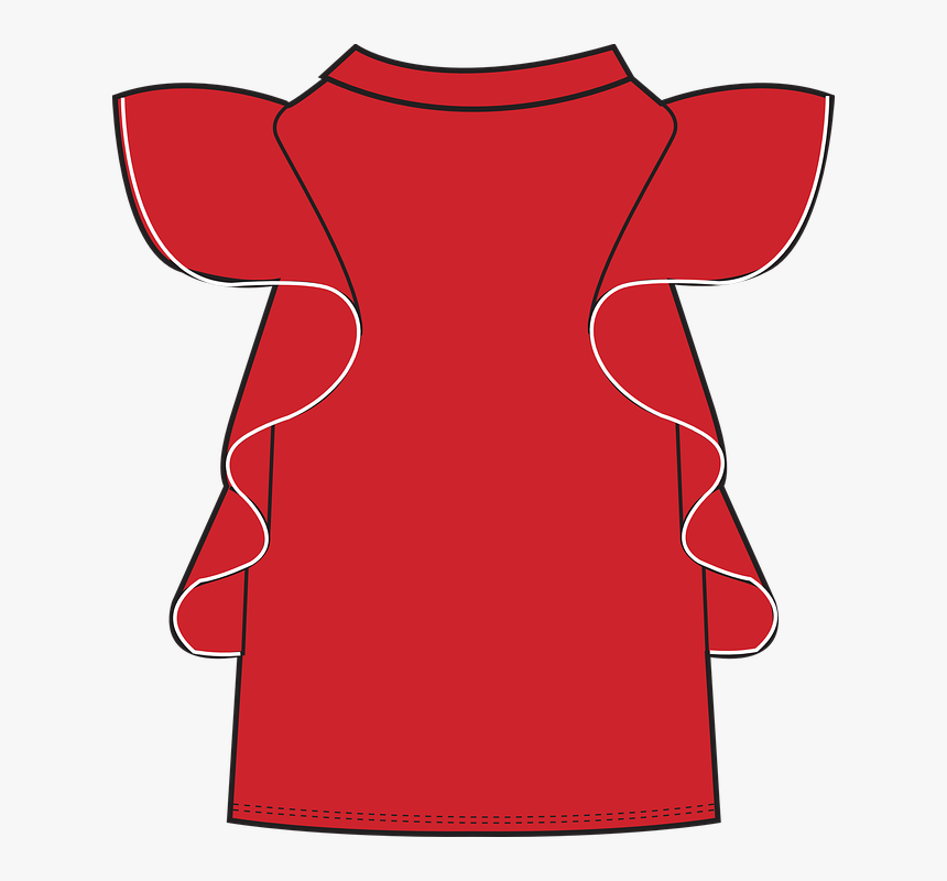 High Fashion, Ruffle, Sleeve, High Neck, Runway, Ss15, HD Png Download