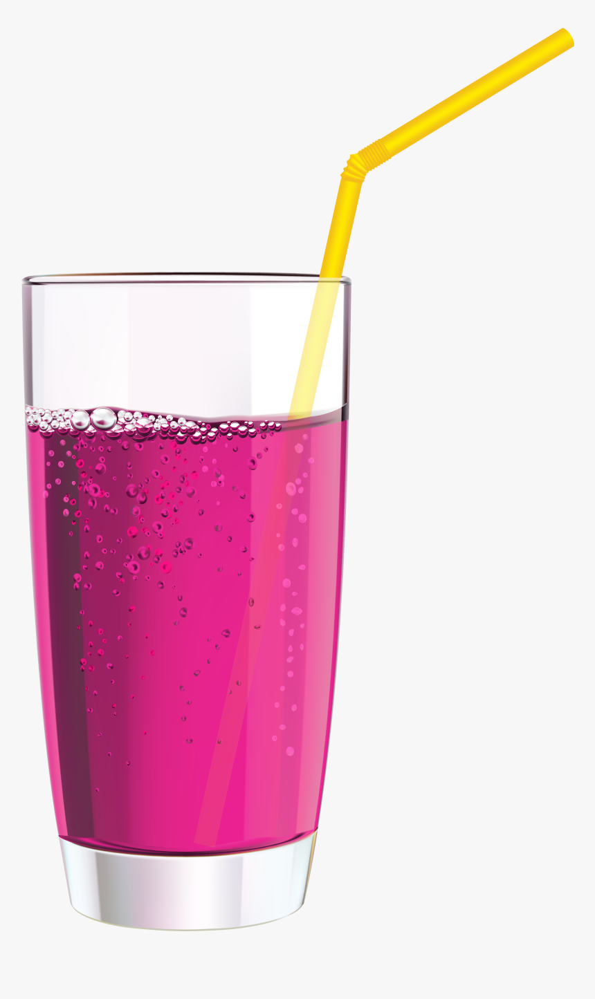 Pink Drink Png Clipart - Transparent Drink With Straw, Png Download