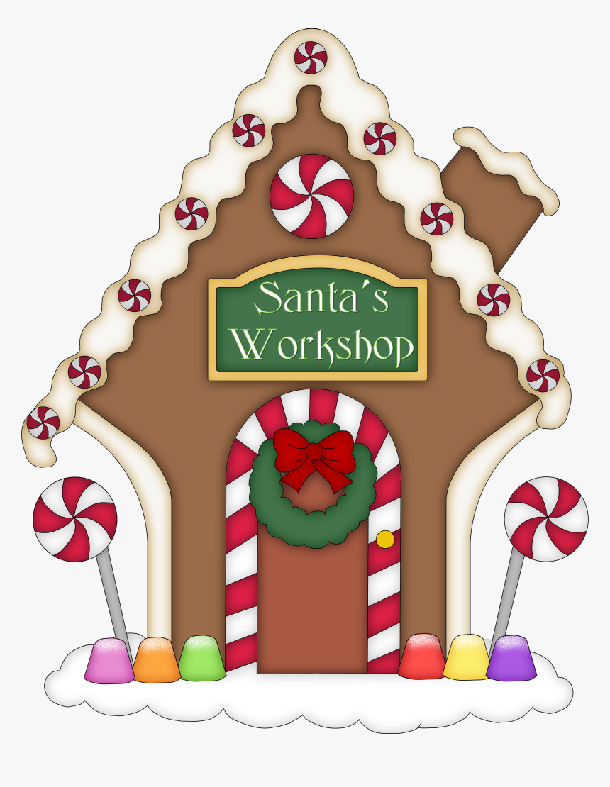 Gingerbread House Clipart Gingerbread House Clip Art - Christmas Gingerbread House Clipart, HD Png Download