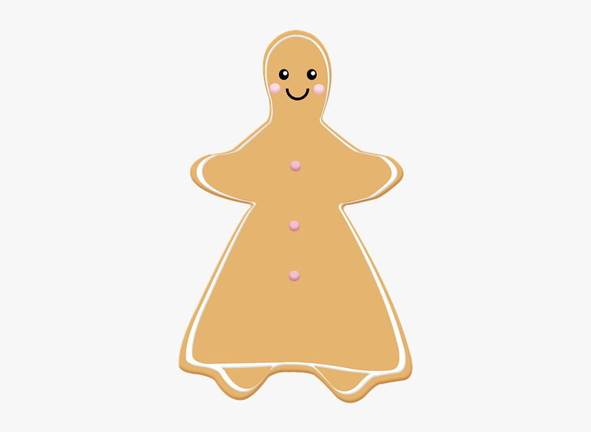 The Gingerbread Man, Material, Fondant Cookies - Illustration, HD Png Download
