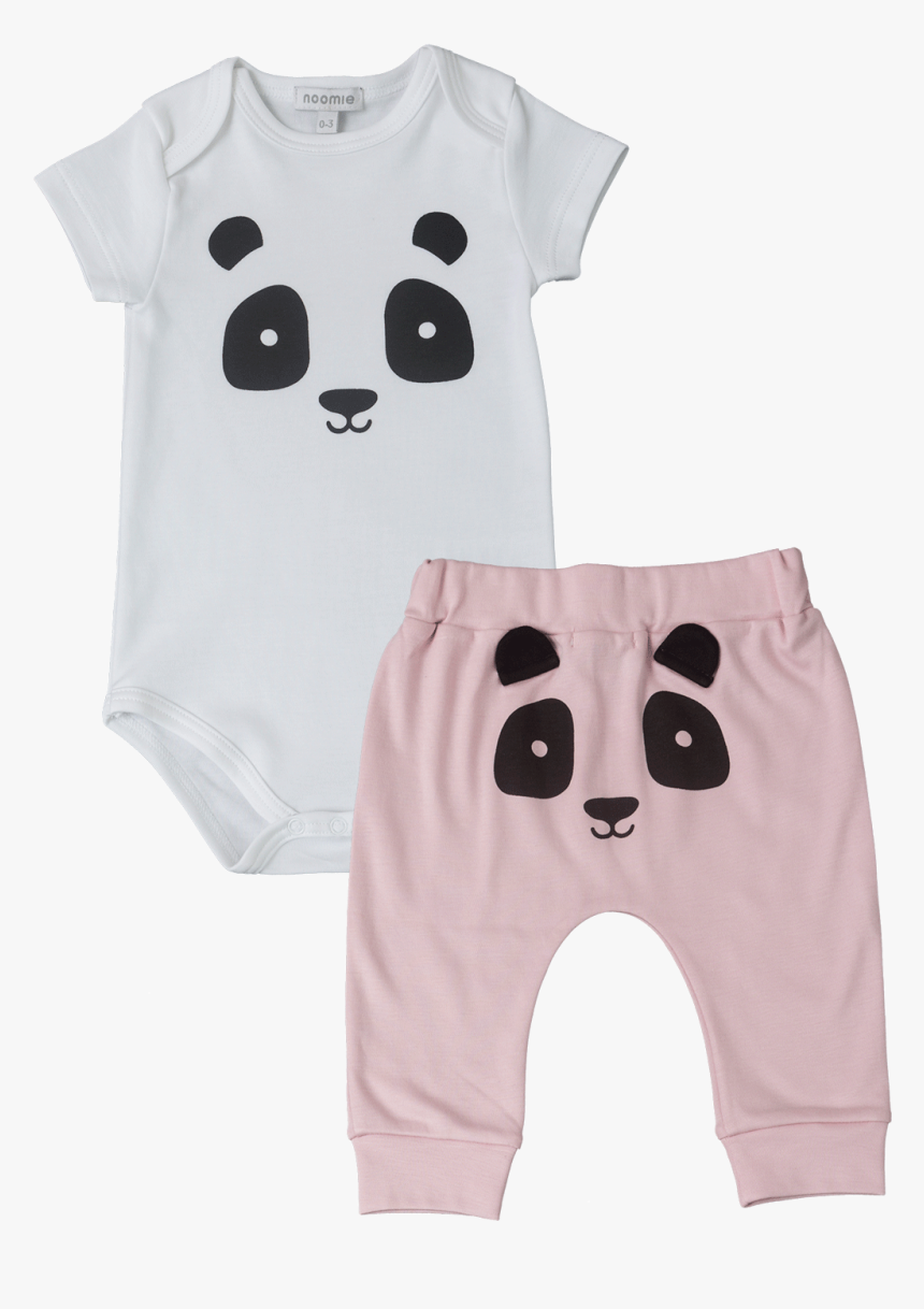 Baby Onesie Panda, HD Png Download