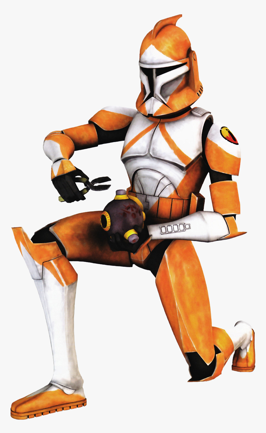 Clone Ordnance Specialist - Star Wars Orange Clone Trooper, HD Png Download