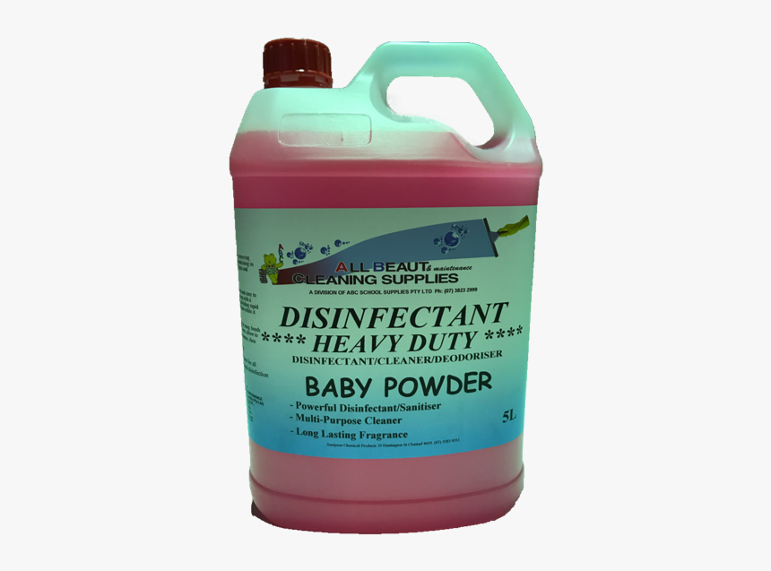 Disinfectant Heavy Duty Baby Powder 5l - Bottle, HD Png Download