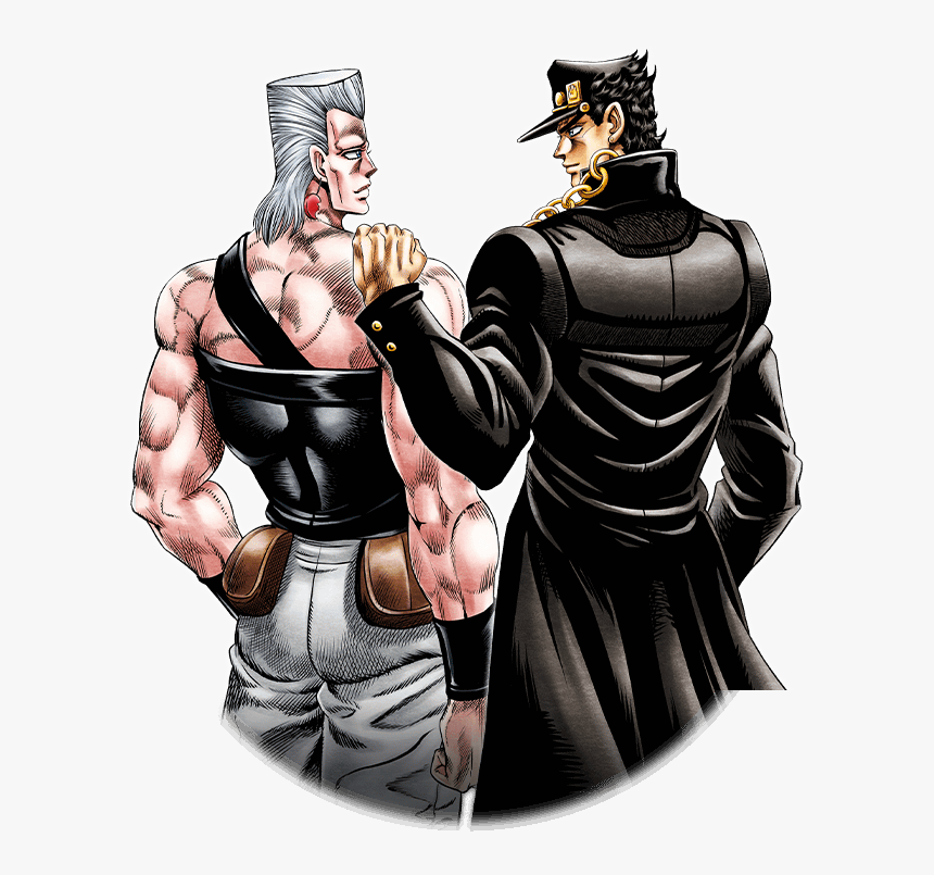 Unit Jotaro Kujo And Jean Pierre Polnareff - Jean Pierre Polnareff And Jotaro, HD Png Download
