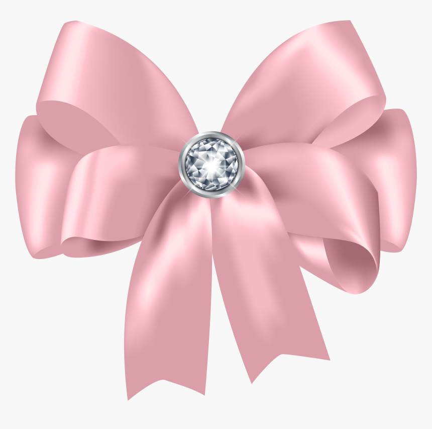 And Beautiful Diamond Jewellery Bow Pink Arrow Clipart, HD Png Download