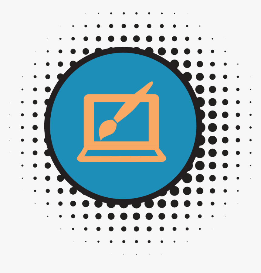 Halftone Circle Overlay, HD Png Download