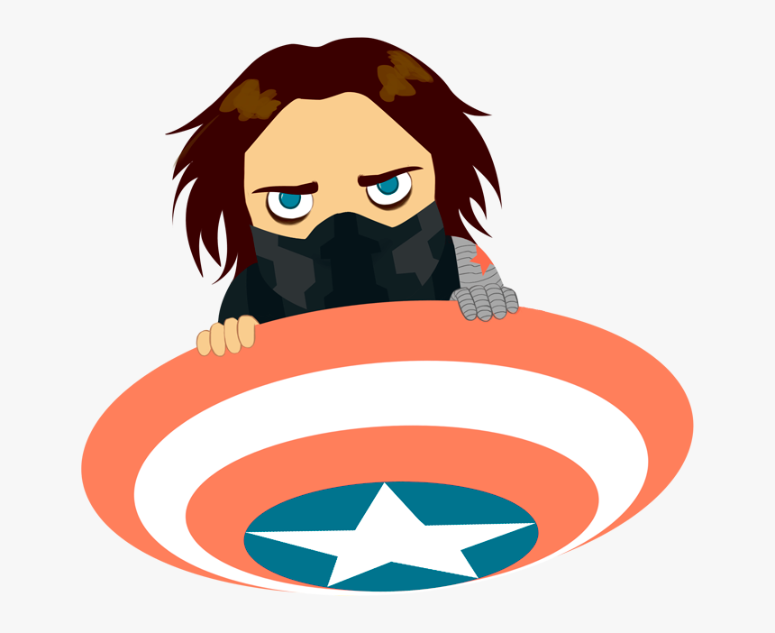 Transparent And Flying Bucky Barnes As Winter Soldier - Illustration, HD Png Download