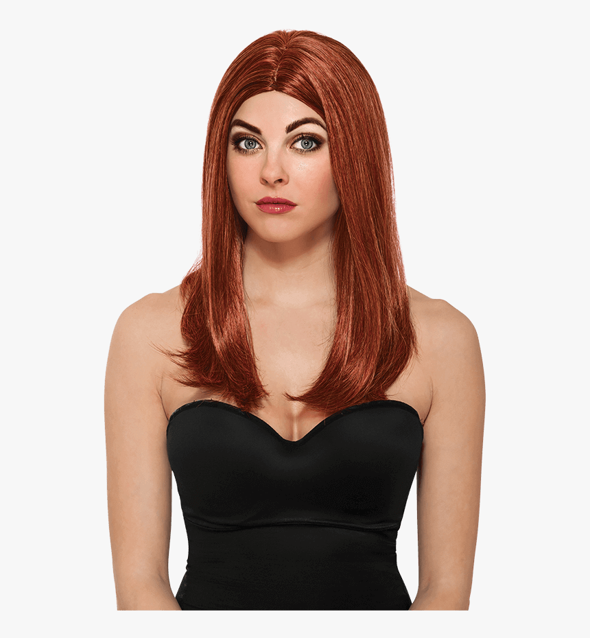 Adult Black Widow Winter Soldier Wig - Black Widow Red Hair The Winter Soldier, HD Png Download