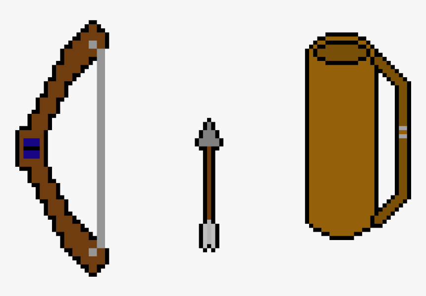 Arrow Legend Of Panda - Pixel Bow Arrow Png, Transparent Png