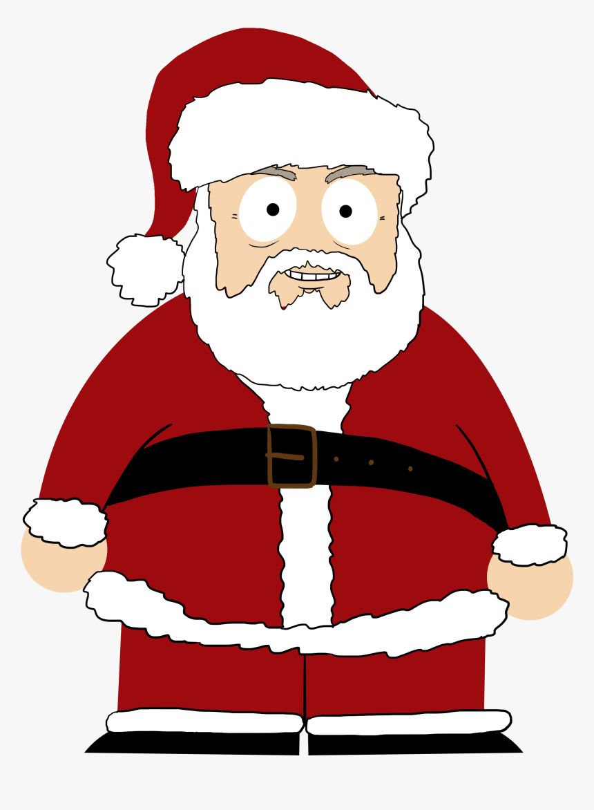 Clip Art Png Black And - Santa Claus, Transparent Png