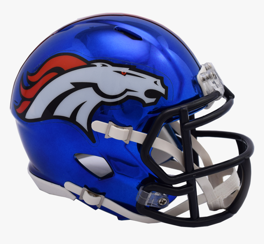 Chrome Broncos Mini Helmet, HD Png Download