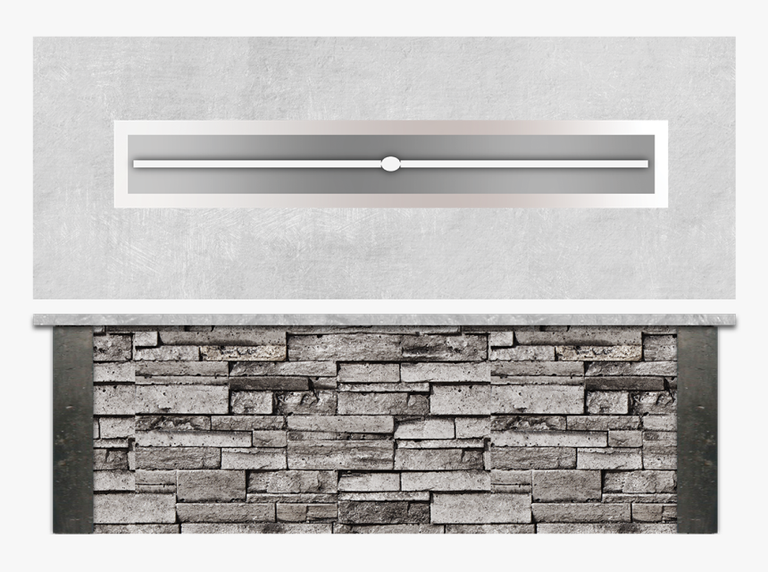 Grey Stone Rectangle Fire Table, HD Png Download